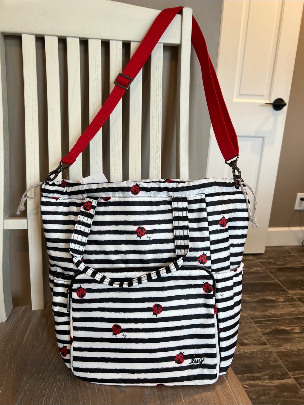 RARE DITTY XL TOTE LADYBUG LANE +BONUS - Picture 2 of 11